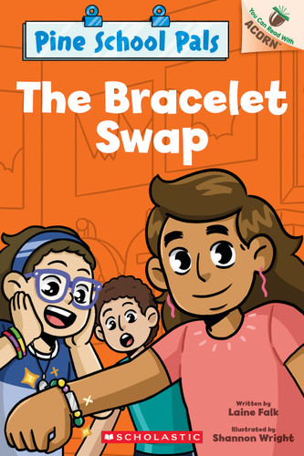 The Bracelet Swap: An Acorn Book (Pine School Pals #2) (Pine School Pals) book cover by Laine Falk