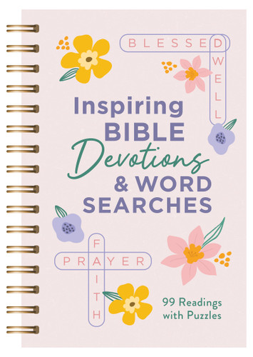 Inspiring Bible Devotions & Word Searches: 99 Readings with Puzzles book cover by Compiled by Barbour Staff