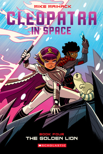 The Golden Lion: A Graphic Novel (Cleopatra in Space #4) (Cleopatra in Space) book cover by Mike Maihack