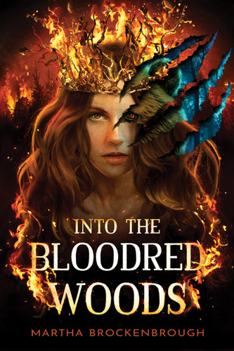 Into the Bloodred Woods book cover by Martha Brockenbrough