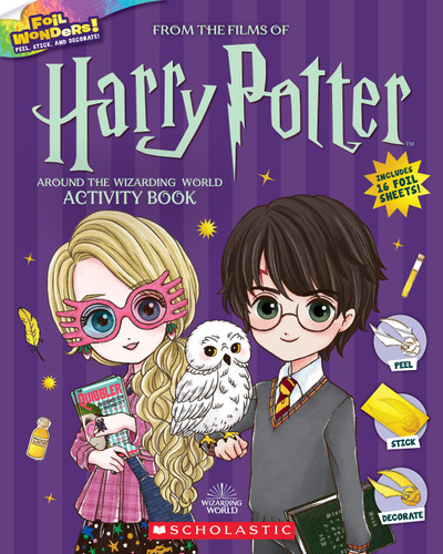 Around the Wizarding World Activity Book (Harry Potter: Foil Wonders) book cover by Jasper Meadowsweet