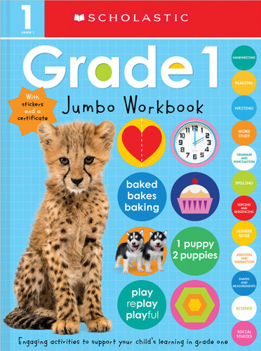 First Grade Jumbo Workbook: Scholastic Early Learners (Jumbo Workbook) (Scholastic Early Learners) book cover by Scholastic