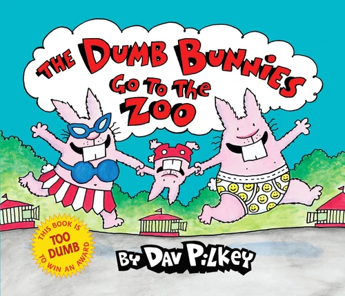 The Dumb Bunnies Go to the Zoo book cover by Dav Pilkey