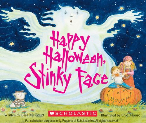 Happy Halloween, Stinky Face book cover by Lisa McCourt