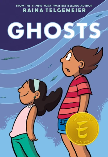 Ghosts: A Graphic Novel book cover by Raina Telgemeier