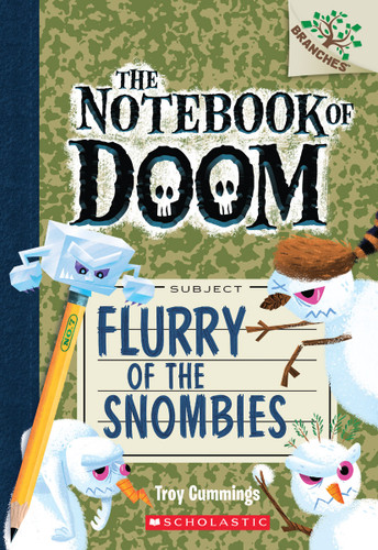 Flurry of the Snombies: A Branches Book (The Notebook of Doom #7) (The Notebook of Doom) book cover by Troy Cummings