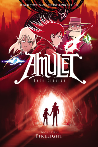 Firelight: A Graphic Novel (Amulet #7) (Amulet) book cover by Kazu Kibuishi