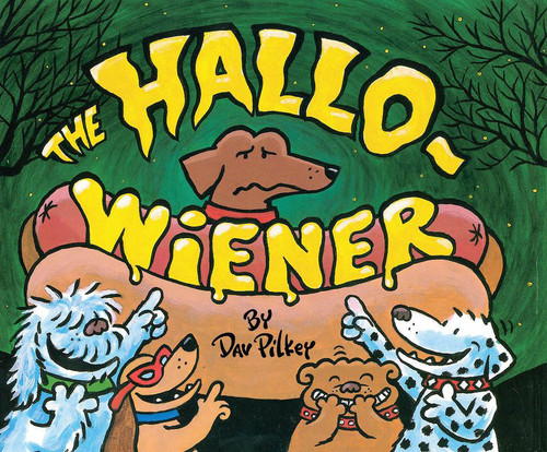 The Hallo-Weiner book cover by Dav Pilkey