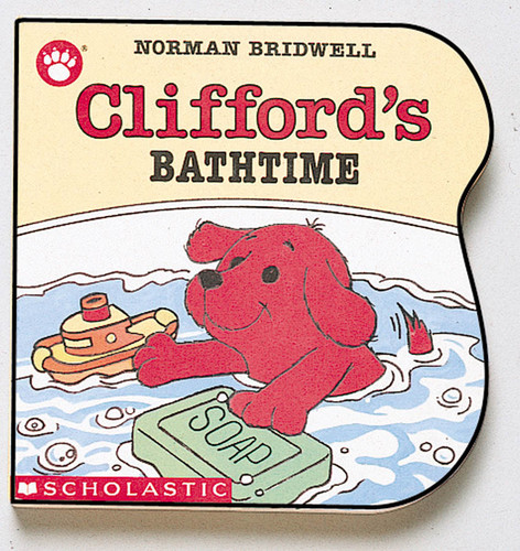 Clifford's Bathtime (Clifford the Small Red Puppy) book cover by Norman Bridwell