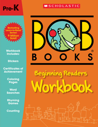 Bob Books - Beginning Readers Workbook | Phonics, Alphabet, Writing Practice, Stickers, Ages 3 and up, Pre-K, Kindergarten (Stage 1: Starting to Read) (Bob Books) book cover by Lynn Maslen Kertell