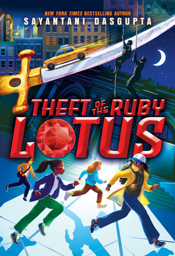 Theft of the Ruby Lotus book cover by Sayantani DasGupta