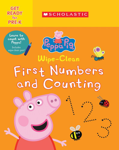 Wipe-Clean First Numbers and Counting (Peppa Pig) book cover by Scholastic