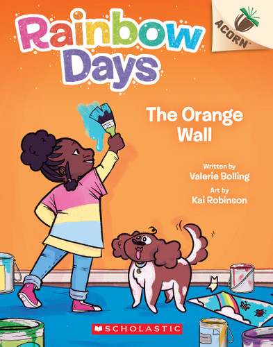 The Orange Wall: An Acorn Book (Rainbow Days #3) (Rainbow Days) book cover by Valerie Bolling
