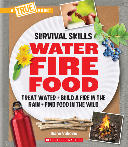 Water, Fire, Food: Treat Water, Build a Fire in the Rain, Find Food in the Wild (A True Book: Survival Skills) (A True Book) book cover by Diane Vukovic