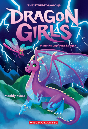Mina the Lightning Dragon (Dragon Girls #14) (Dragon Girls) book cover by Maddy Mara