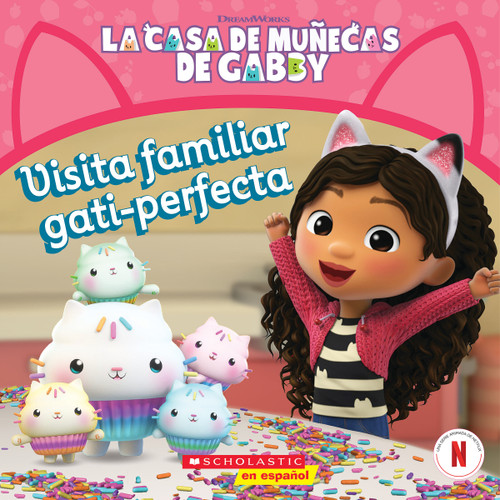 La Casa de Muñecas de Gabby: Visita familiar gati-perfecta (Gabby's Dollhouse: Purr-fect Family Visit) book cover by Pamela Bobowicz