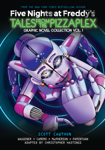 Five Nights at Freddy's: Tales from the Pizzaplex Graphic Novel Collection Vol. 1 (Five Nights at Freddy's Graphic Novels) book cover by Scott Cawthon, Andrea Waggener