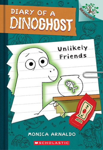 Unlikely Friends: A Branches Book (Diary of a Dinoghost #1) (Diary of a Dinoghost) book cover by Monica Arnaldo