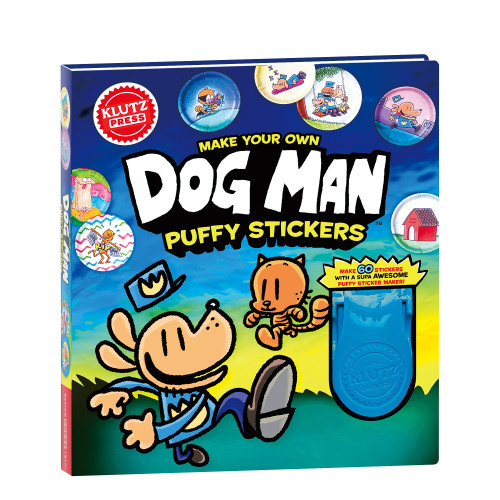 Make Your Own Dog Man Puffy Stickers book cover by 