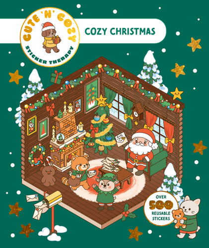 Cute 'n' Cozy Sticker Therapy: Cozy Christmas: Over 500 Reusable Stickers! (Cute 'n' Cozy) book cover by Matthias Orsi