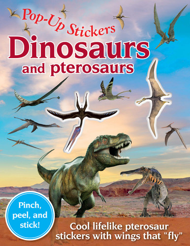 Pop-Up Stickers: Dinosaurs & Pterosaurs book cover by Lisa Regan, Susan Hayes
