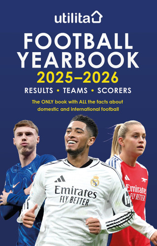 The Utilita Football Yearbook 2025-2026 book cover by Headline