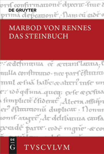 Das Steinbuch: Lateinisch - deutsch (Sammlung Tusculum) book cover by Marbod von Rennes