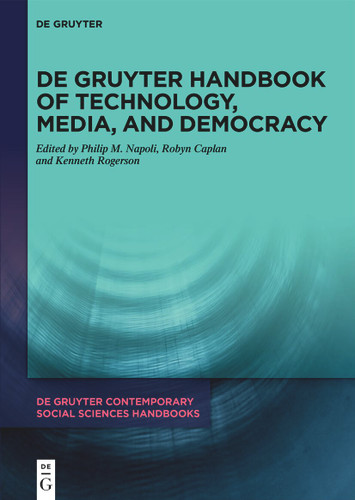 De Gruyter Handbook of Technology, Media, and Democracy book cover by 