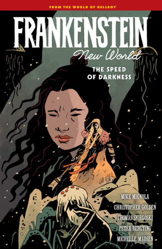Frankenstein: New World Volume 3--The Speed of Darkness (Frankenstein) book cover by Mike Mignola, Christopher Golden, Thomas Sniegoski