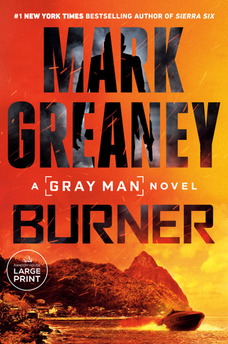 Burner book cover by Mark Greaney