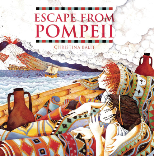 Escape from Pompeii book cover by Christina Balit