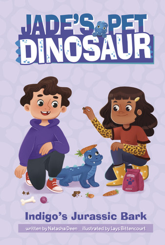 Indigo's Jurassic Bark (Jade's Pet Dinosaur) book cover by Natasha Deen