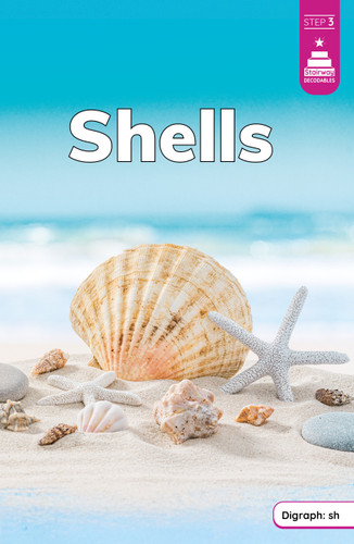 Shells (Stairway Decodables Nonfiction Step 3) book cover by Laura Stickney