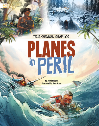 Planes in Peril (Spark Graphics: True Survival Graphics) book cover by Jarred Luján