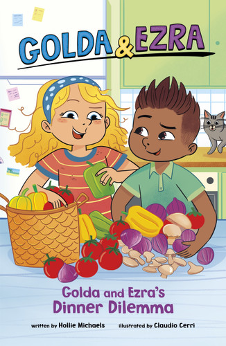 Golda and Ezra's Dinner Dilemma (Golda & Ezra) book cover by Hollie Michaels