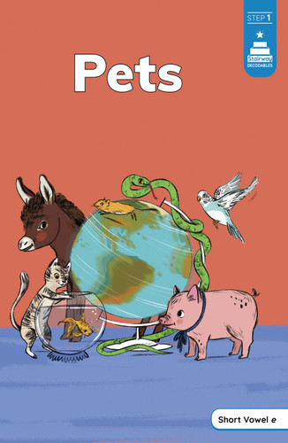 Pets (Stairway Decodables Step 1) book cover by Tiffany Renando, Leanna Koch