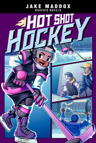 Hot Shot Hockey (Jake Maddox Graphic Novels) book cover by Jake Maddox