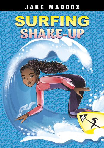 Surfing Shake-Up (Jake Maddox Girl Sports Stories) book cover by Jake Maddox