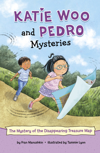 The Mystery of the Disappearing Treasure Map (Katie Woo and Pedro Mysteries) book cover by Fran Manushkin