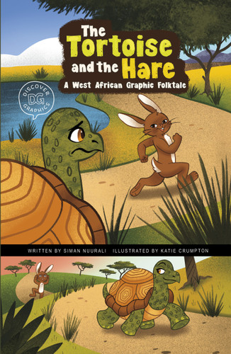 The Tortoise and the Hare: A West African Graphic Folktale (Discover Graphics: Global Folktales) book cover by Siman Nuurali