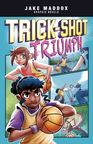 Trick-Shot Triumph (Jake Maddox Graphic Novels) book cover by Jake Maddox