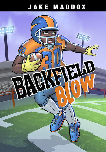 Backfield Blow (Jake Maddox Sports Stories) book cover by Jake Maddox