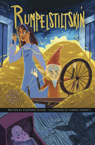 Rumpelstiltskin: A Discover Graphics Fairy Tale (Discover Graphics: Fairy Tales) book cover by Stephanie True Peters