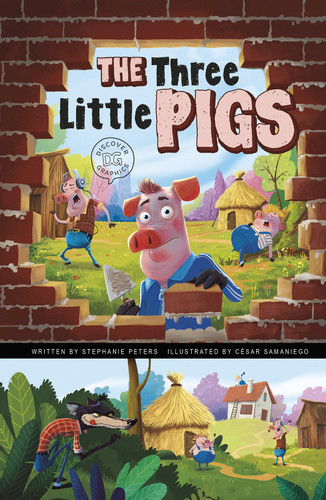 The Three Little Pigs: A Discover Graphics Fairy Tale (Discover Graphics: Fairy Tales) book cover by Stephanie True Peters