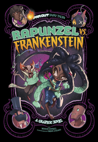 Rapunzel vs. Frankenstein: A Graphic Novel (Far Out Fairy Tales) book cover by Martin Powell