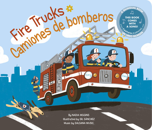 Fire Trucks / Camiones de bomberos (Machines! / ¡Las máquinas!) book cover by Nadia Higgins