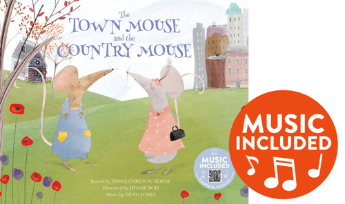 The Town Mouse and the Country Mouse (Classic Fables in Rhythm and Rhyme) book cover by Emma Bernay, Emma Carlson Berne