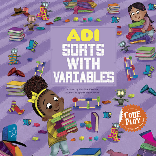 Adi Sorts with Variables (Code Play) book cover by Caroline Karanja