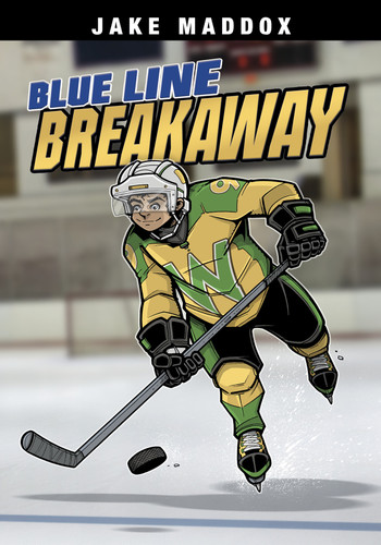 Blue Line Breakaway (Jake Maddox Sports Stories) book cover by Jake Maddox