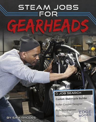STEAM Jobs for Gearheads (STEAM Jobs) book cover by Sam Rhodes